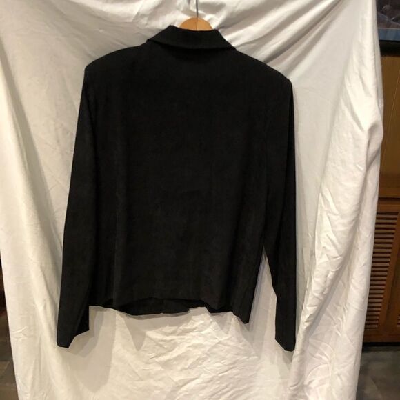 Jaclyn Smith Classic Blouse Black Large - Picture 2 of 4